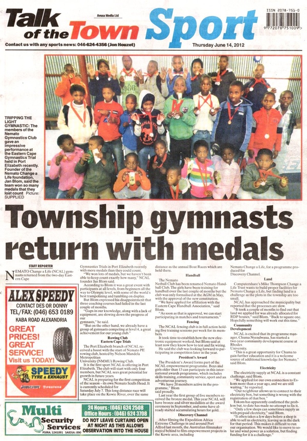 Township gymnasts return with medals